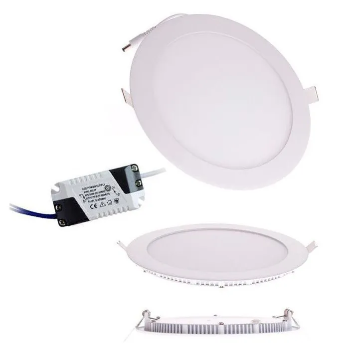 Pannello Faretto LED 18W Tondo 22,5 CM Bianco Freddo 15000 Ore Con Alimentatore