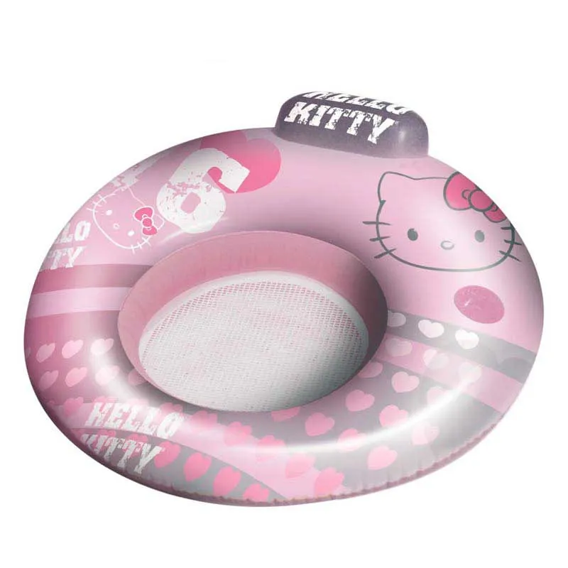 Poltrona Poltroncina Gonfiabile mare 2 in 1 con poggiatesta 104 cm Hello Kitty