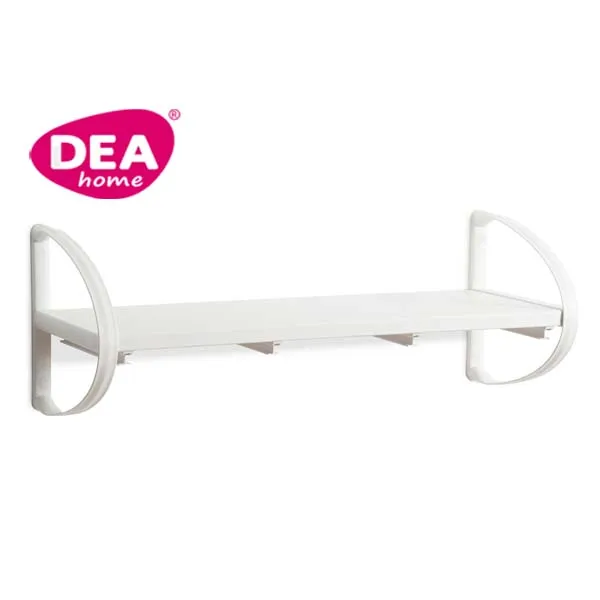 Mensola Amadeus 83 Plus con supporti 83x30x30 cm Bianco Dea Home