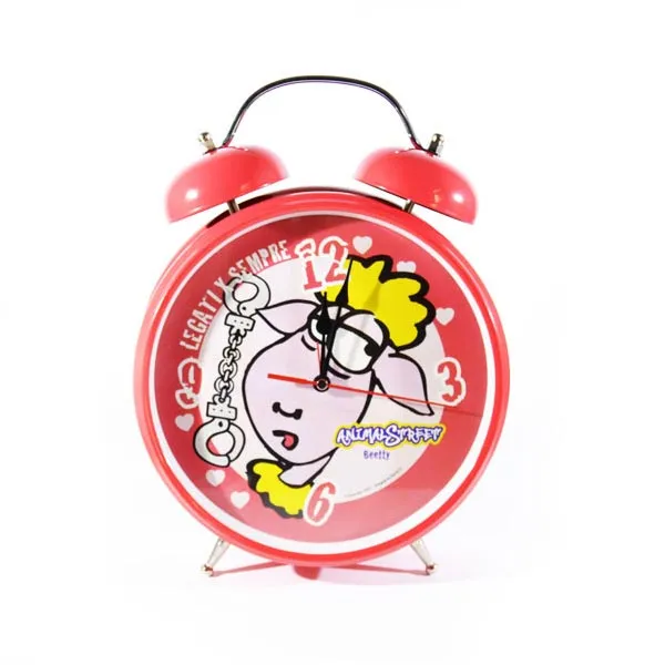 Sveglia Orologio Piccola Animal Street Betty con Verso Animale Colore Rosso