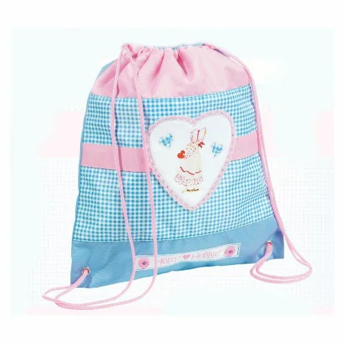 Zainetto modello Sakky Bag Holly Hobbies Rosa e Azzurro