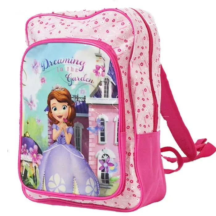 Zaino Scuola Disney Sofia la Pricipessa Modello Americano Altezza 40cm