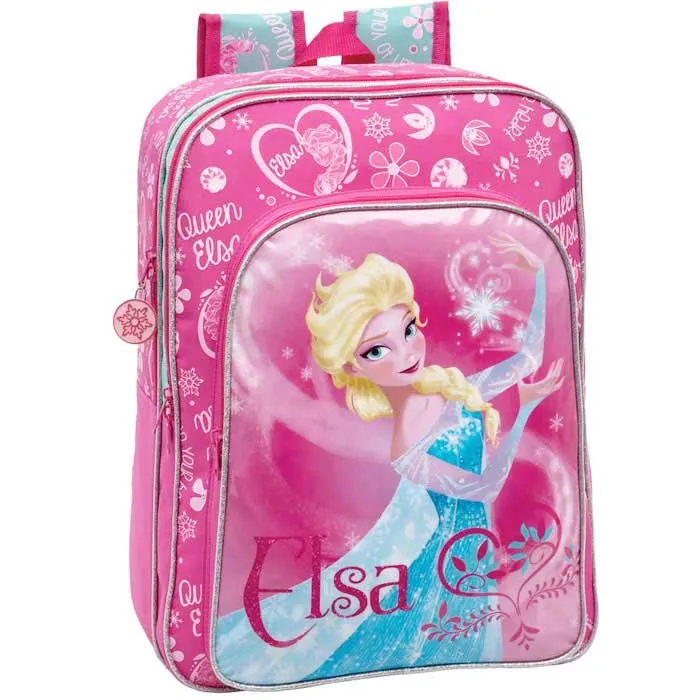 Zaino Scuola e Tempo Libero in Microfibra e PVC Disney Frozen Elsa