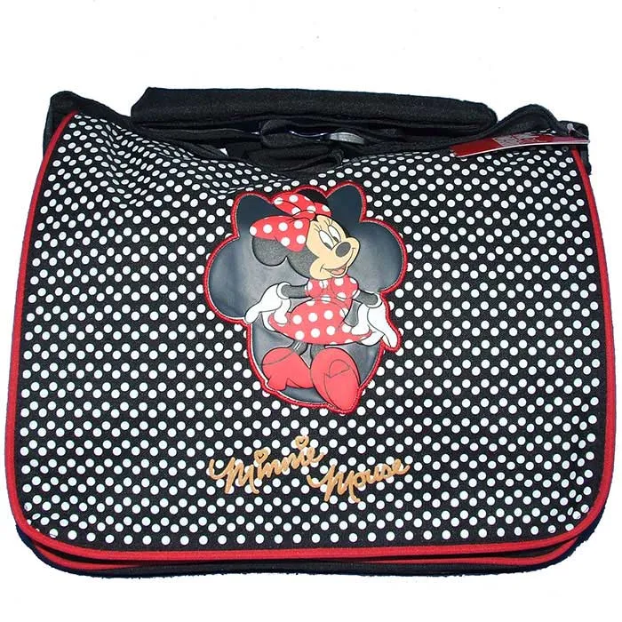 Borsa Tracolla Postina Estensibile in Tessuto 30 x 24 x 10cm Diseny Minnie Mouse