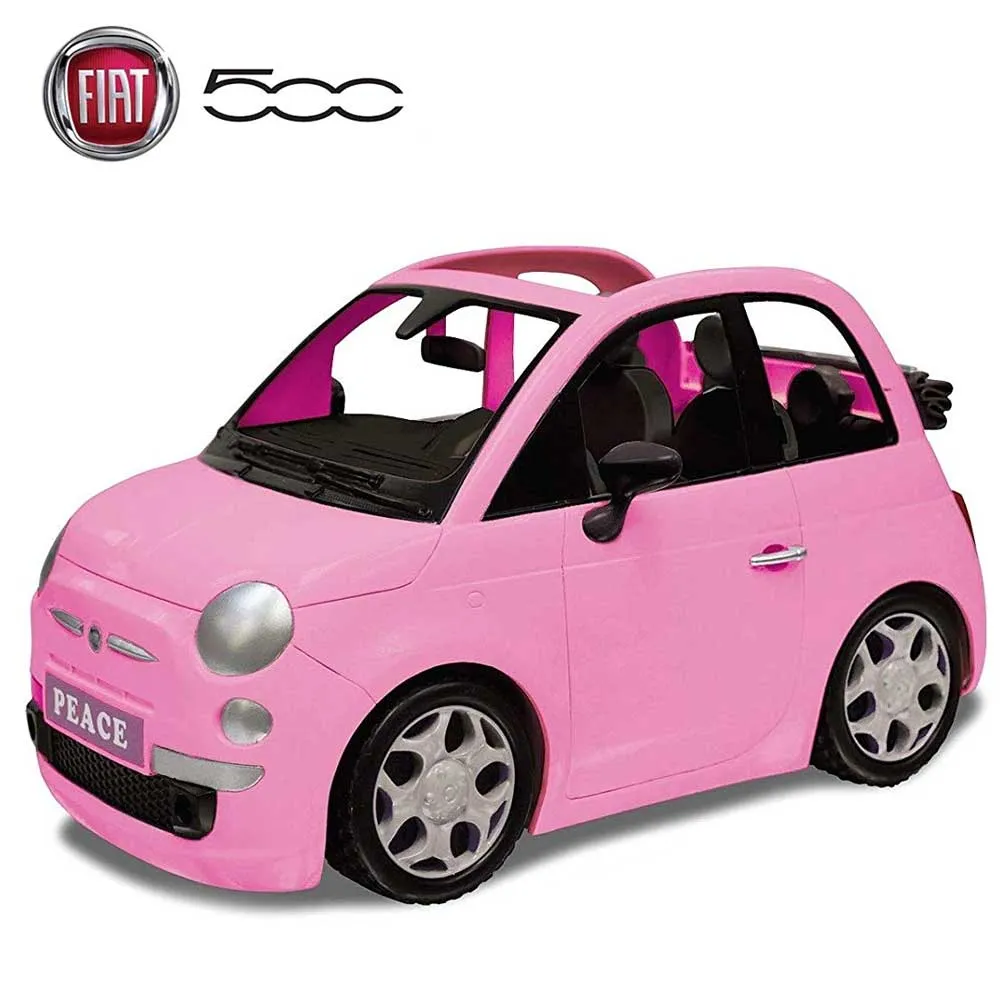 Auto Macchina Per Bambole Fiat 500 Cabriolet Rosa Grandi Giochi 29x16x17,5cm