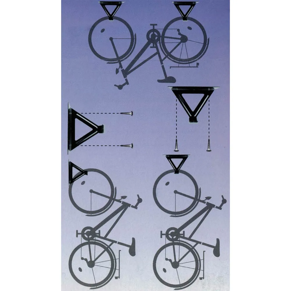 Gancio a Sospensione Appendi Bicicletta Montaggio Parete Soffitto Acciaio 1 Bici