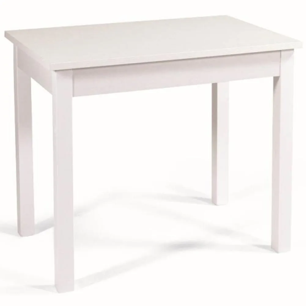 Tavolo Allungabile 90-120x60cm Casa Cucina Sala Pranzo in Legno MDF Bianco