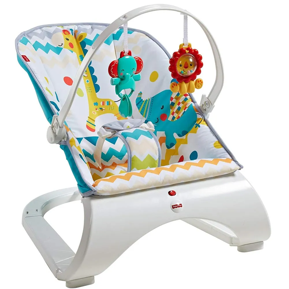 Fisher Price Dondolo Sdraietta Neonati Vibrante Musicale con Giocattoli Pendenti