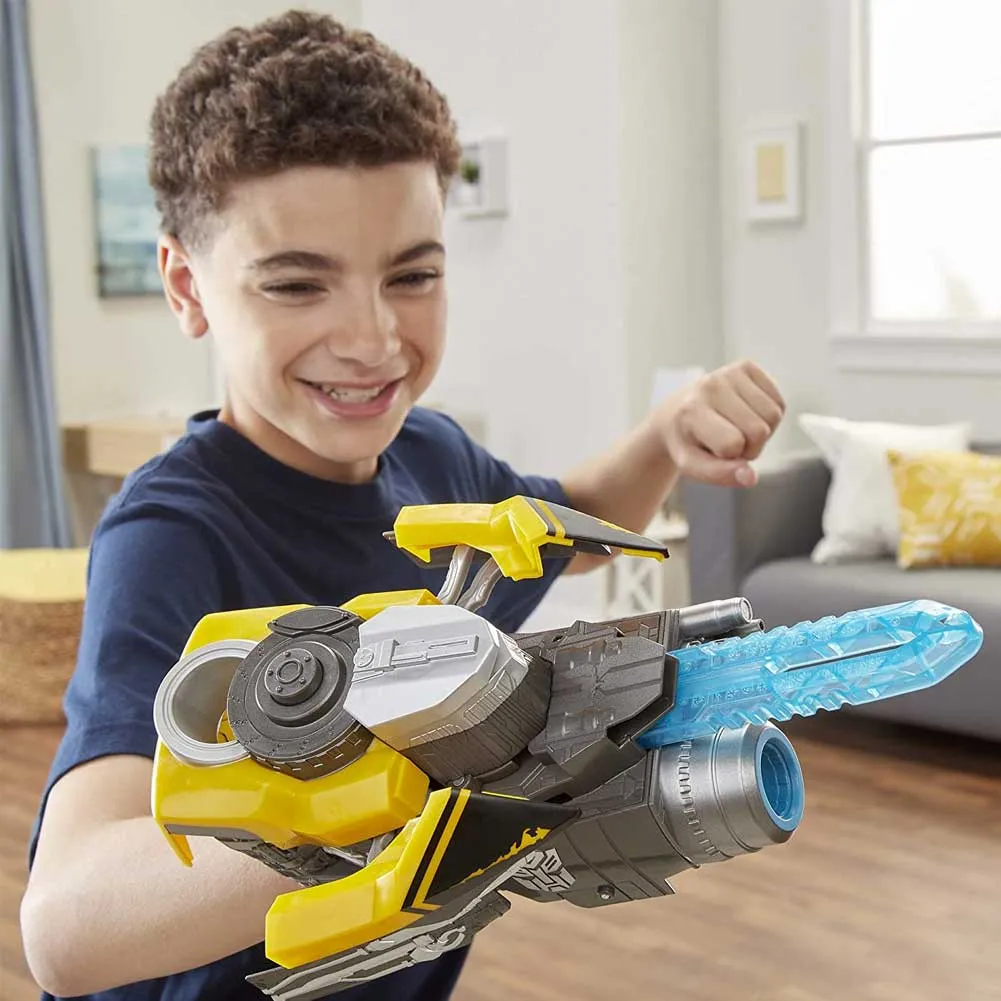 Trasformers Cannone Fucile Spada Bumblebee Giocattolo Bambini Spara Dischi