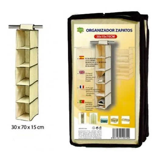 Scaffale Per Armadi Verticale Organizer 5 Scomparti 30x70x15 cm