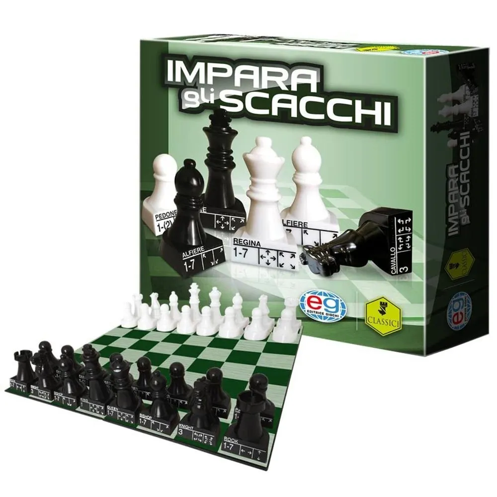 Scacchiera Impara gli Scacchi Gioco da Tavolo 32pz Contrassegnati con Posizione