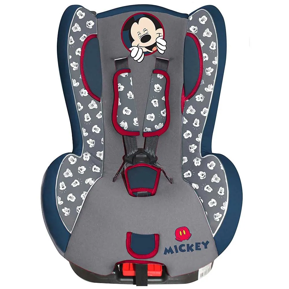 SEGGIOLINO AUTO BAMBINI OMOLOGATO FINO A 15 KG CINTURE REGOLABILI MICKEY MOUSE