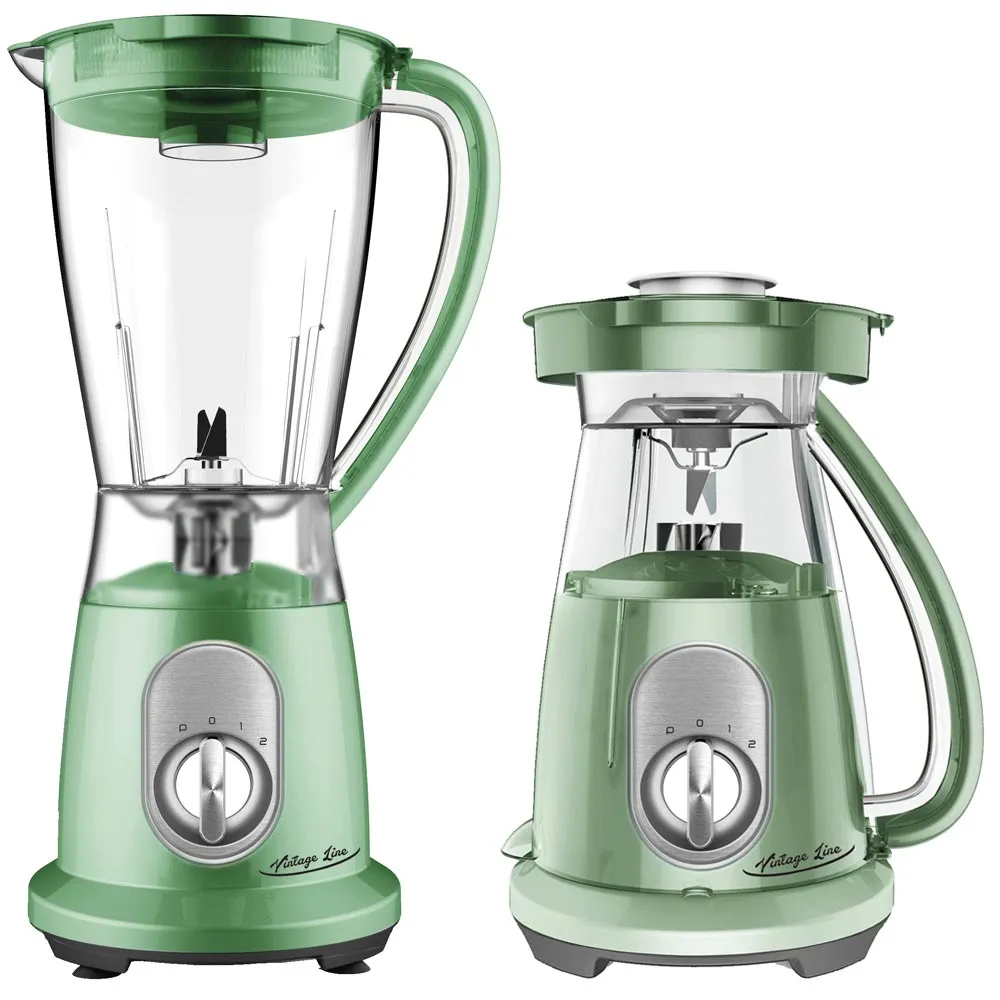 Frullatore Elettrico Lame Acciaio Caraffa 1,5L 500W 2 Velocita + Pulse Verde DCG