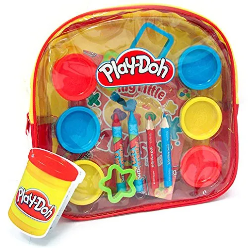 Zaino Plastilina Colori Disegno Play-Doh Playset 13 Pezzi Set Plastichina Colori