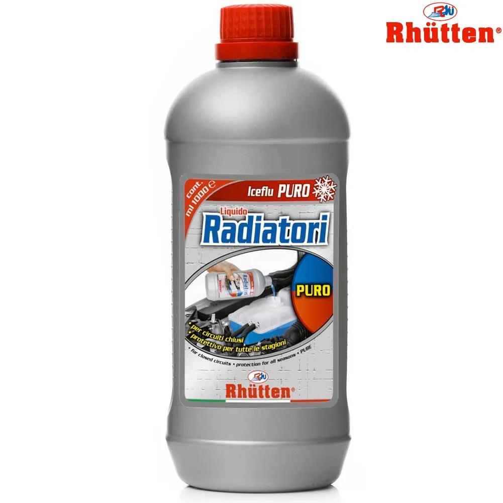 Liquido Antigelo per Radiatore Auto 1000 ml Iceflu Puro Rhutten Iceflu 4 Sesons