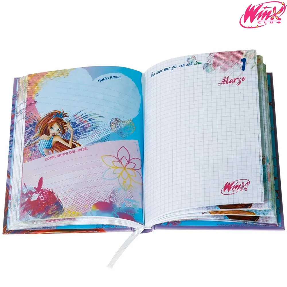 Diario Winx 12Mesi Con Contenuti Esclusivi Pocket Bambine Scuola Giochi Preziosi