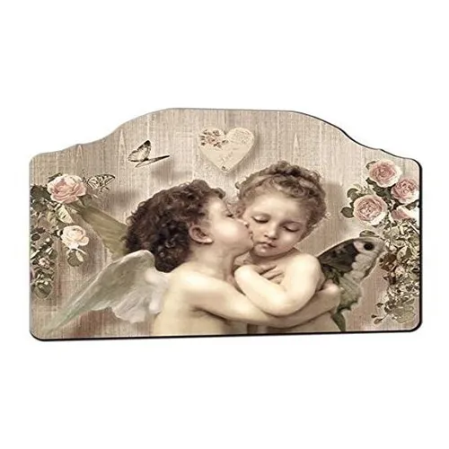 Capezzale Puttini Quadro Angeli Capoletto 50x100cm In Legno Modelli Assortiti