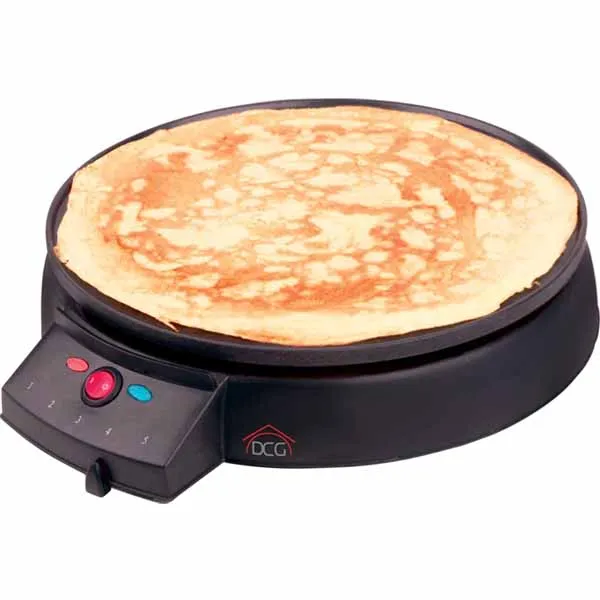 Crepe Makers Piastra Crepiera Elettrica Antiaderente 900W DCG Eltronic CM5760