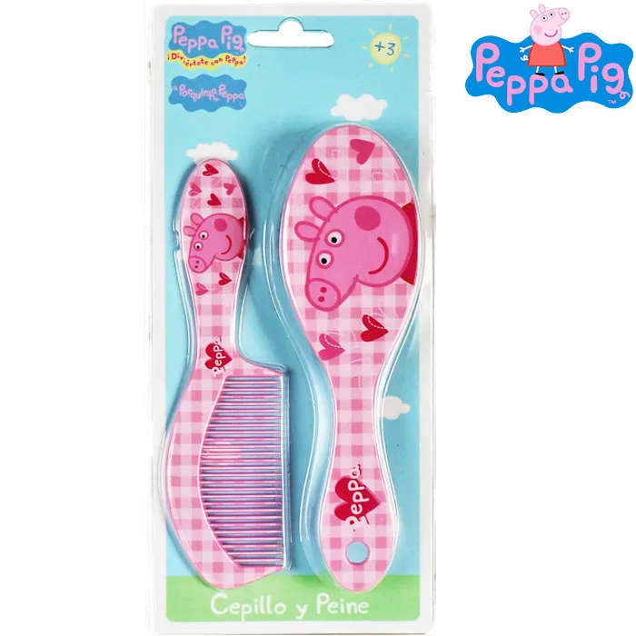 Kit di Bellezza Peppa Pig Spazzola e Pettine Accessori Bambine Capelli