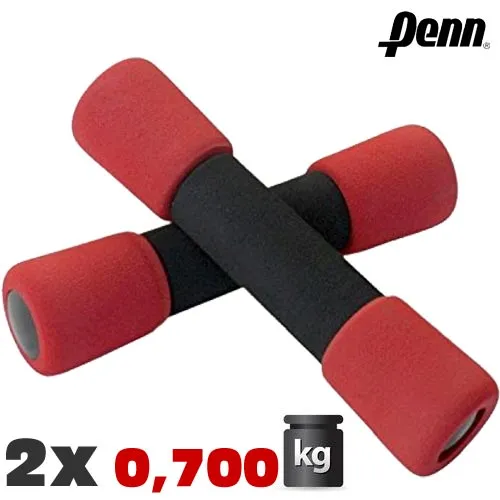 Coppia Pesi Aerobica Da 0,700 Kg Manico Antiscivolo Presa Rapida Soft Grip Penn