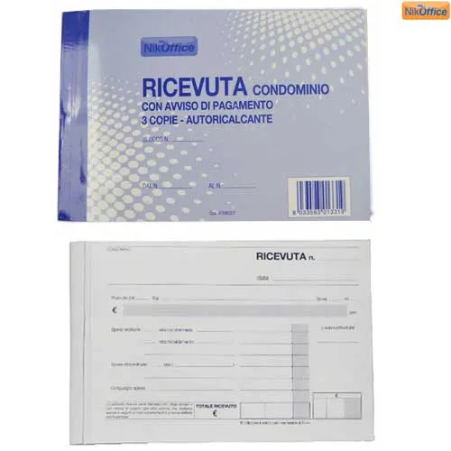 Blocco Ricevuta Condominio A 3 Copie Autoricalcanti A6 Ufficio Cancelleria