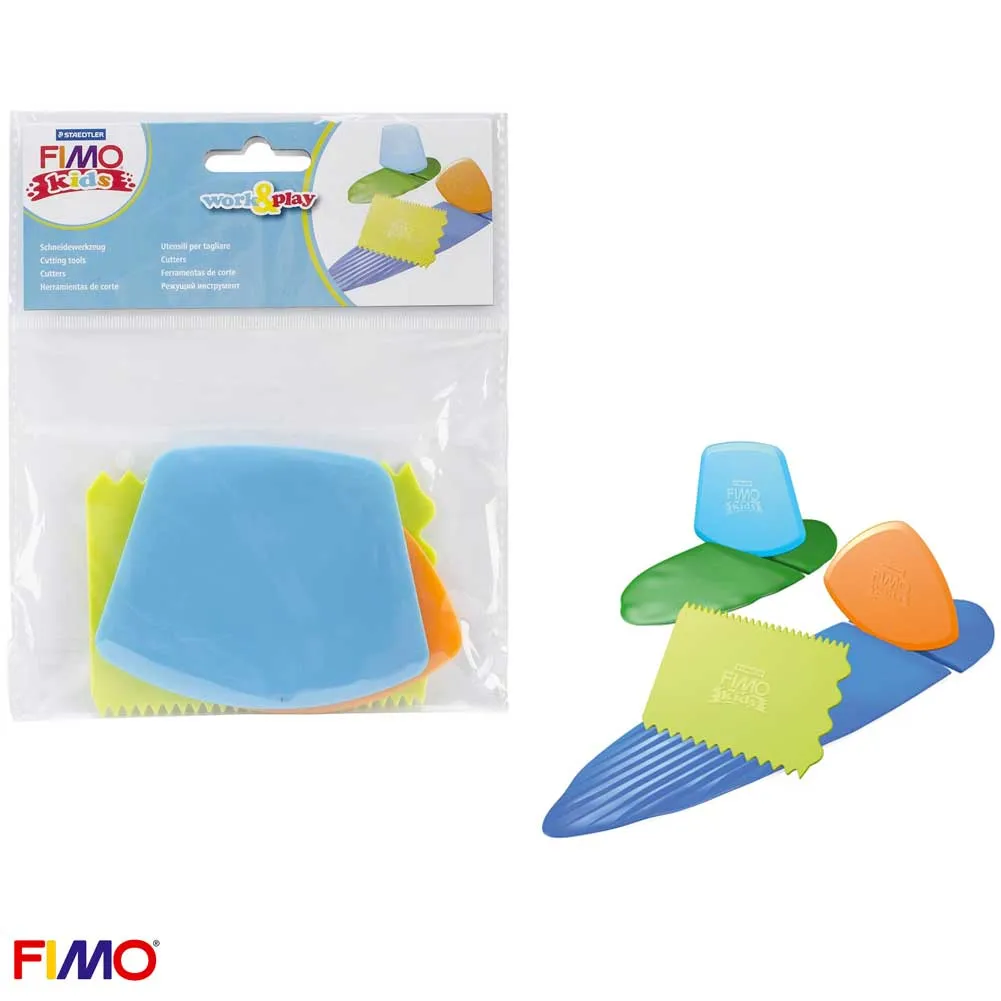 Confezione Da 3 Utensili Per Tagliare Pasta Modellabile Fimo Kids Giocattoli