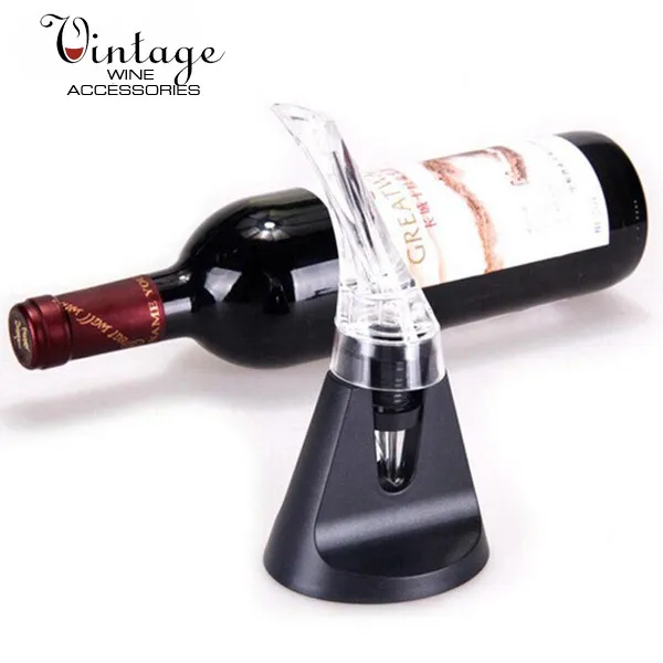 VERSAVINO CON SISTEMA DI AERAZIONE E SUPPORTO DOPPIA AZIONE VERSA VINO DECANTER