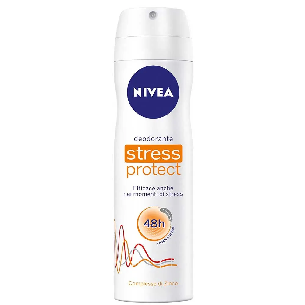 Nivea Deodorante Spray 150 ml Unisex Stress Protect Complesso Di Zinco