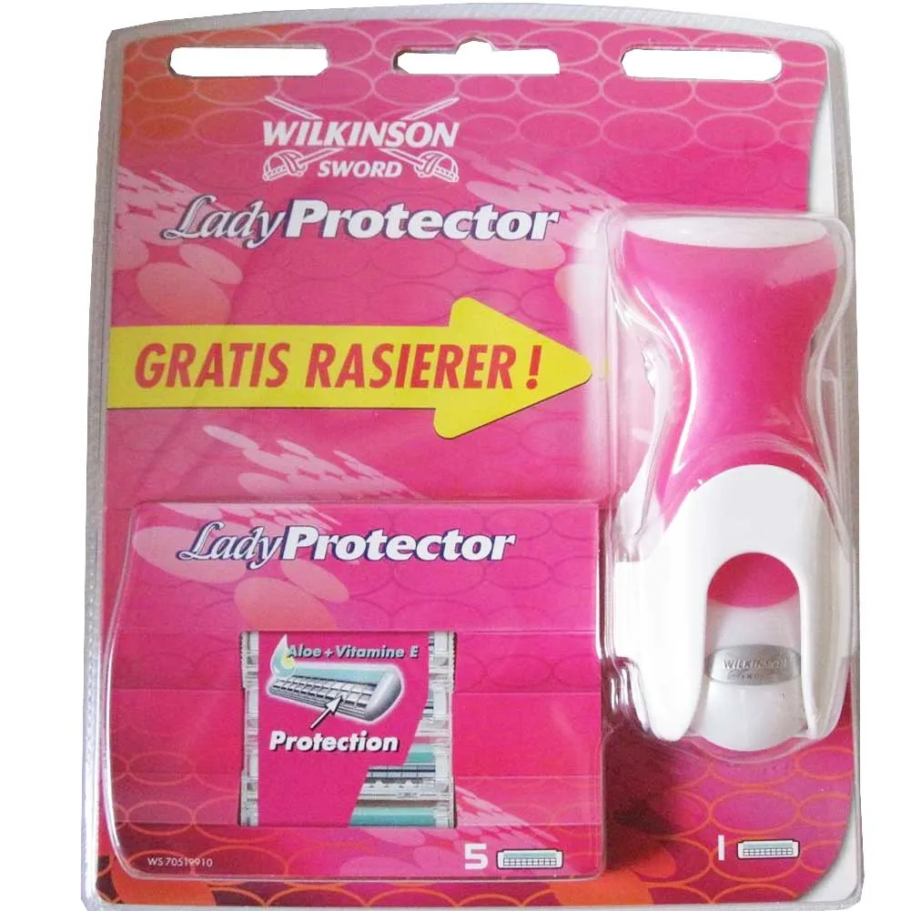 Wilkinson Lady Protector Plus Rasoio Donna + 6 lamette di ricambio