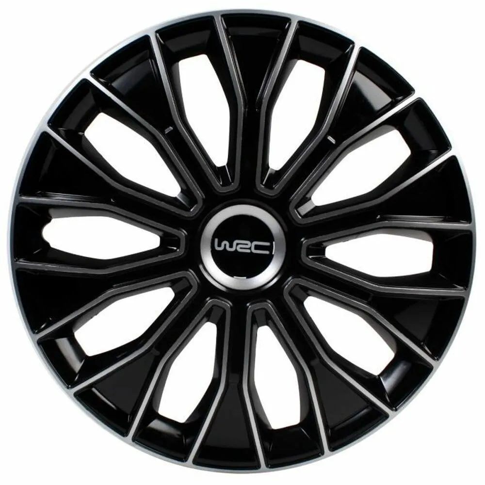 Copri Cerchioni WRC WR-KFZ-468 Grigio Nero/Grigio (4 Unità)