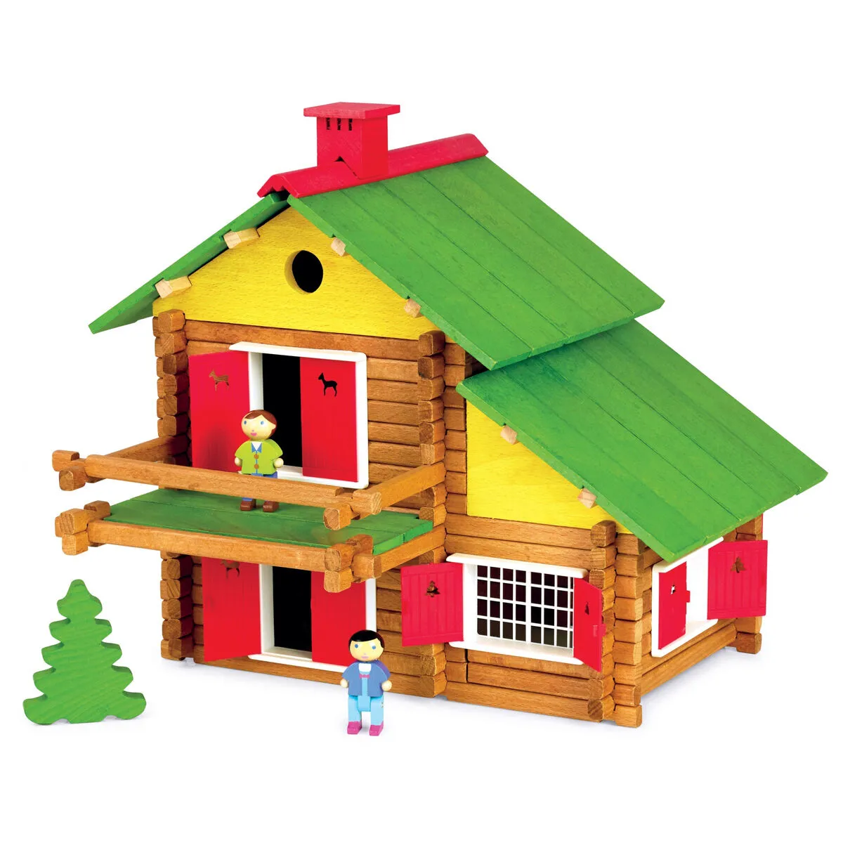 Playset Jeujura My Wooden Chalet (175 Pezzi)