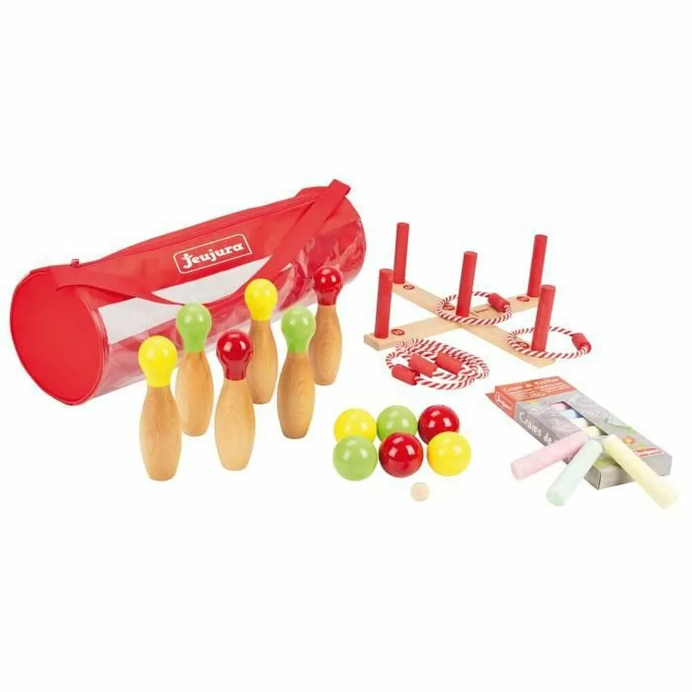 Set di Giochi di Abilità Jeujura Wooden Outdoor Play Pack