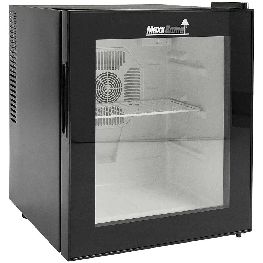 Mini Frigo Tavolo Mono Porta 230V Design Retro' Adatto Per Casa Ufficio 38L Nero