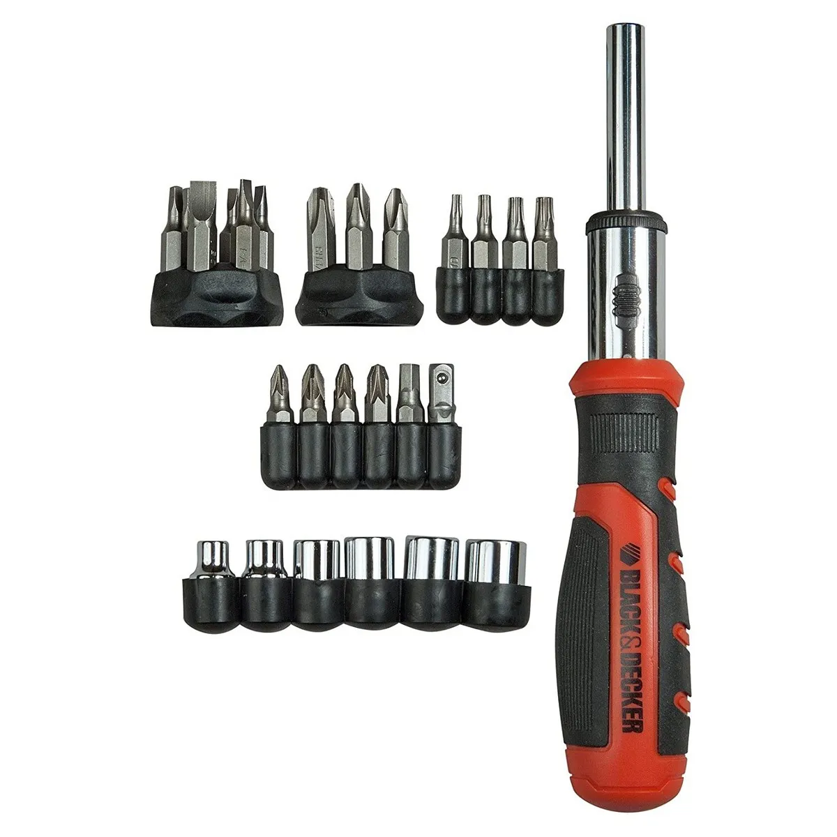 Set di punte con cacciavite Black & Decker BDHT0-62130 29 Pezzi