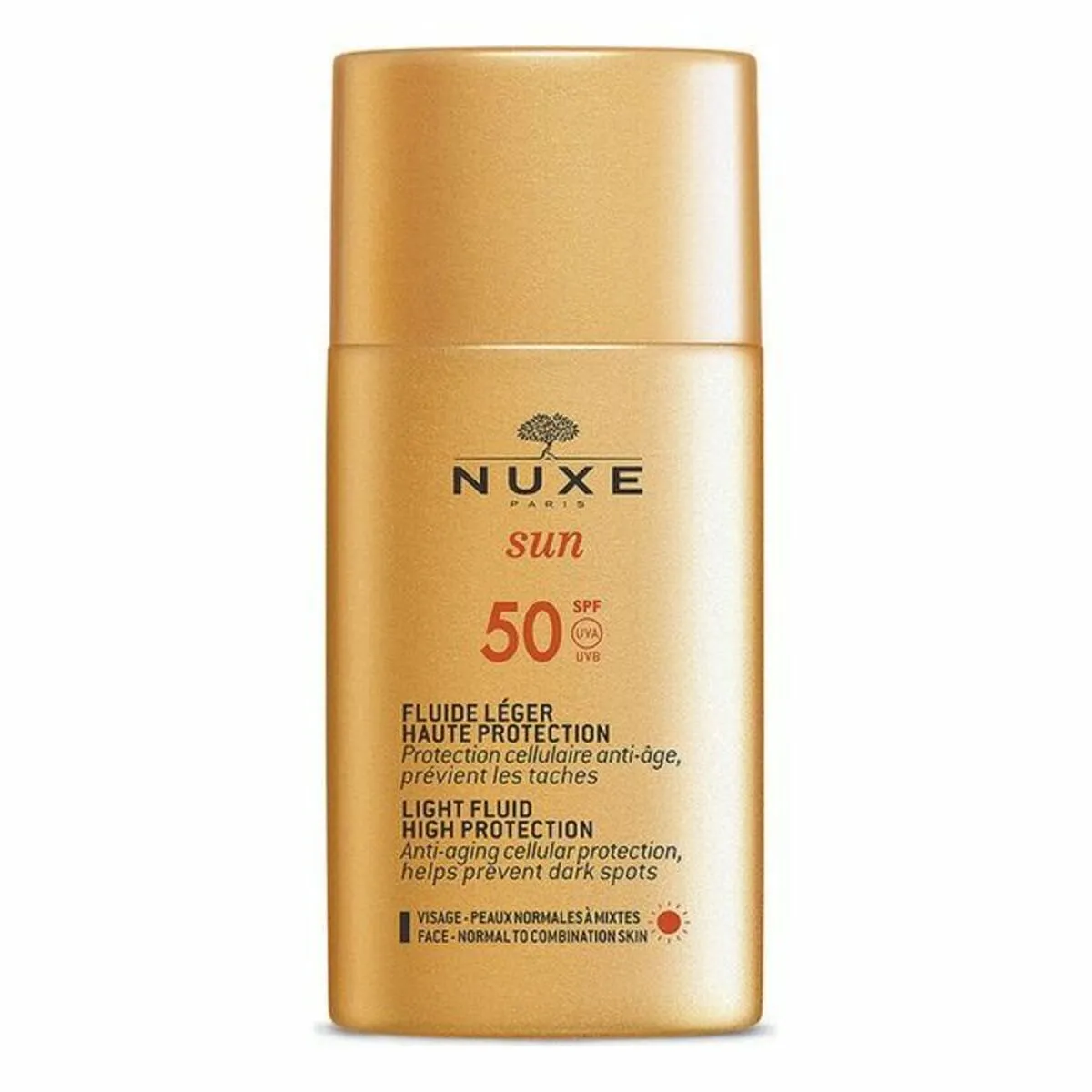 Protezione Solare Viso Sun Nuxe Spf 50 (50 ml)