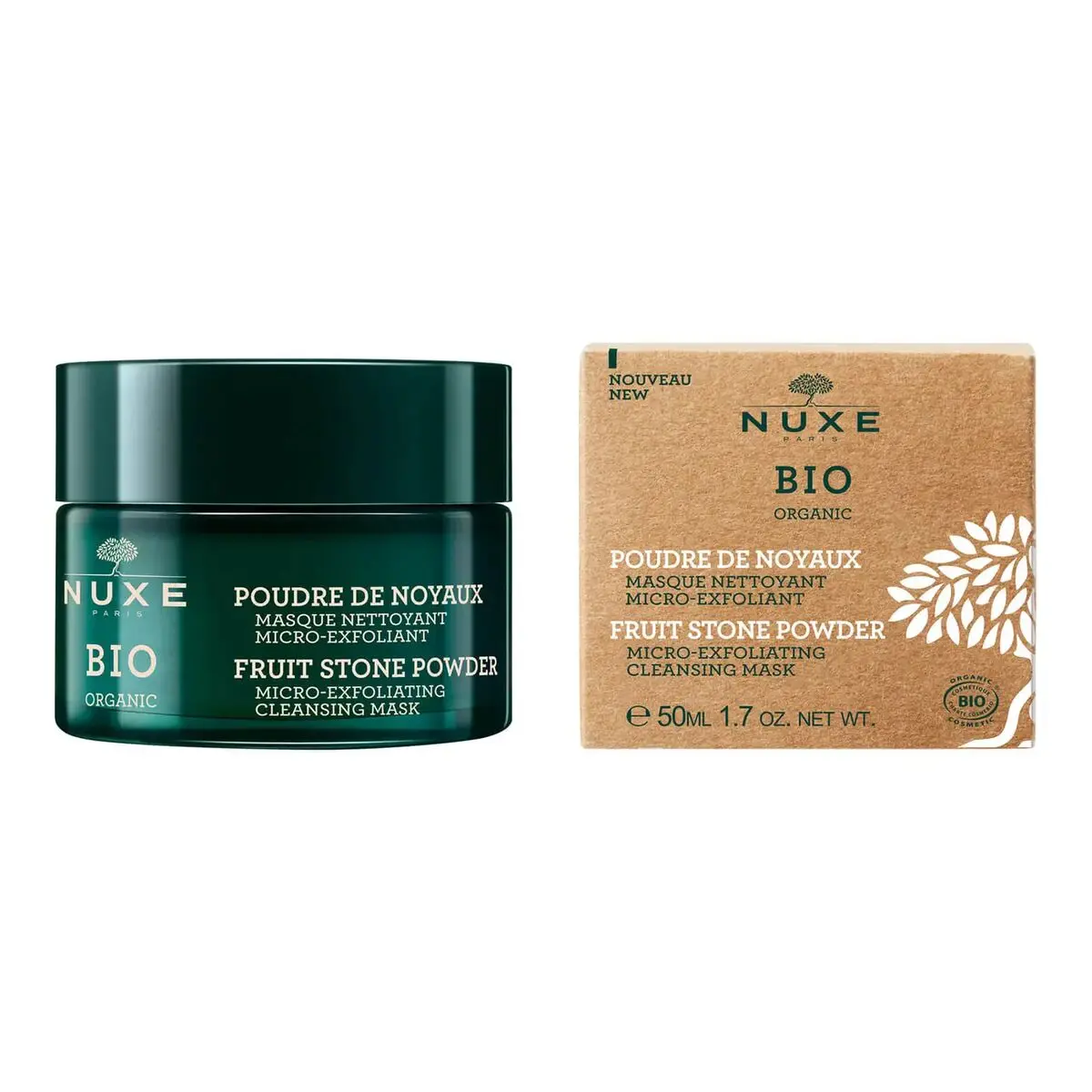 Maschera Esfoliante Nuxe Bio Organic Fruit Stone Powder 50 ml