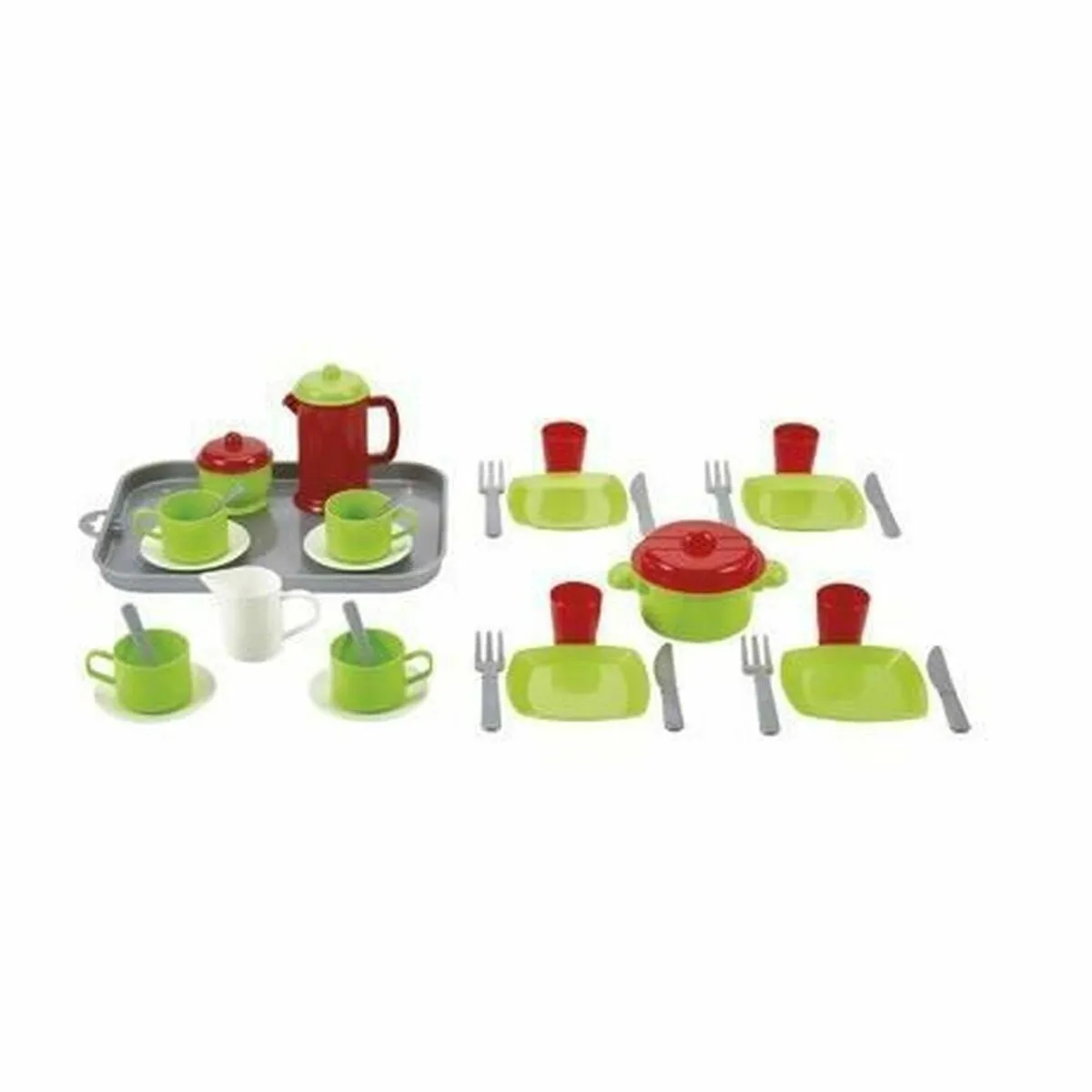 Set di Stoviglie Ecoiffier Tray Dinette Garni Giocattolo