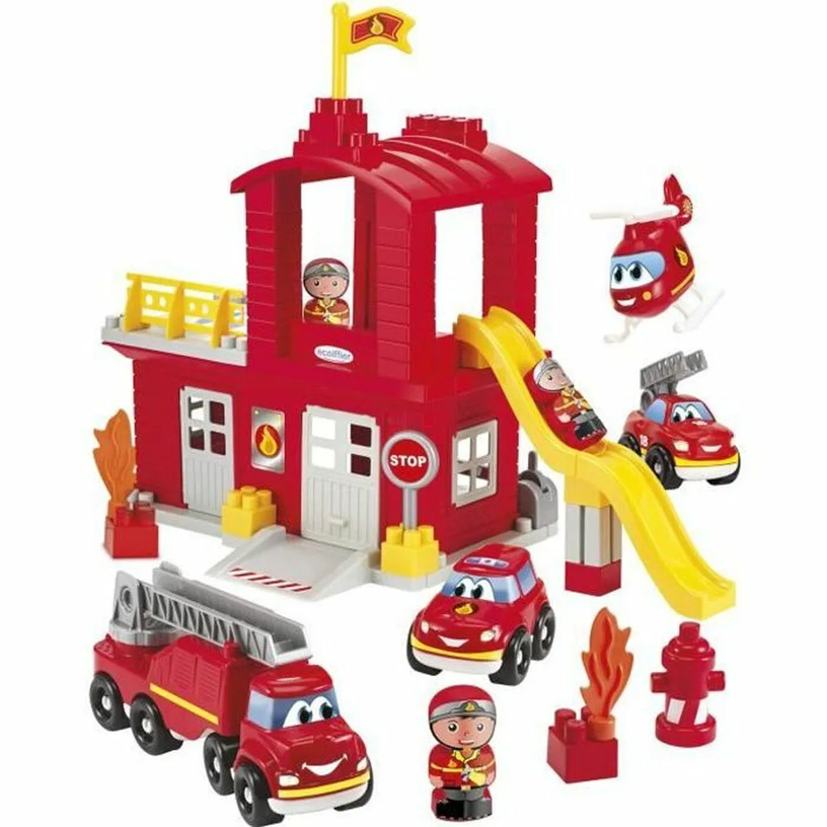 Playset Ecoiffier Fire Station 10 Pezzi