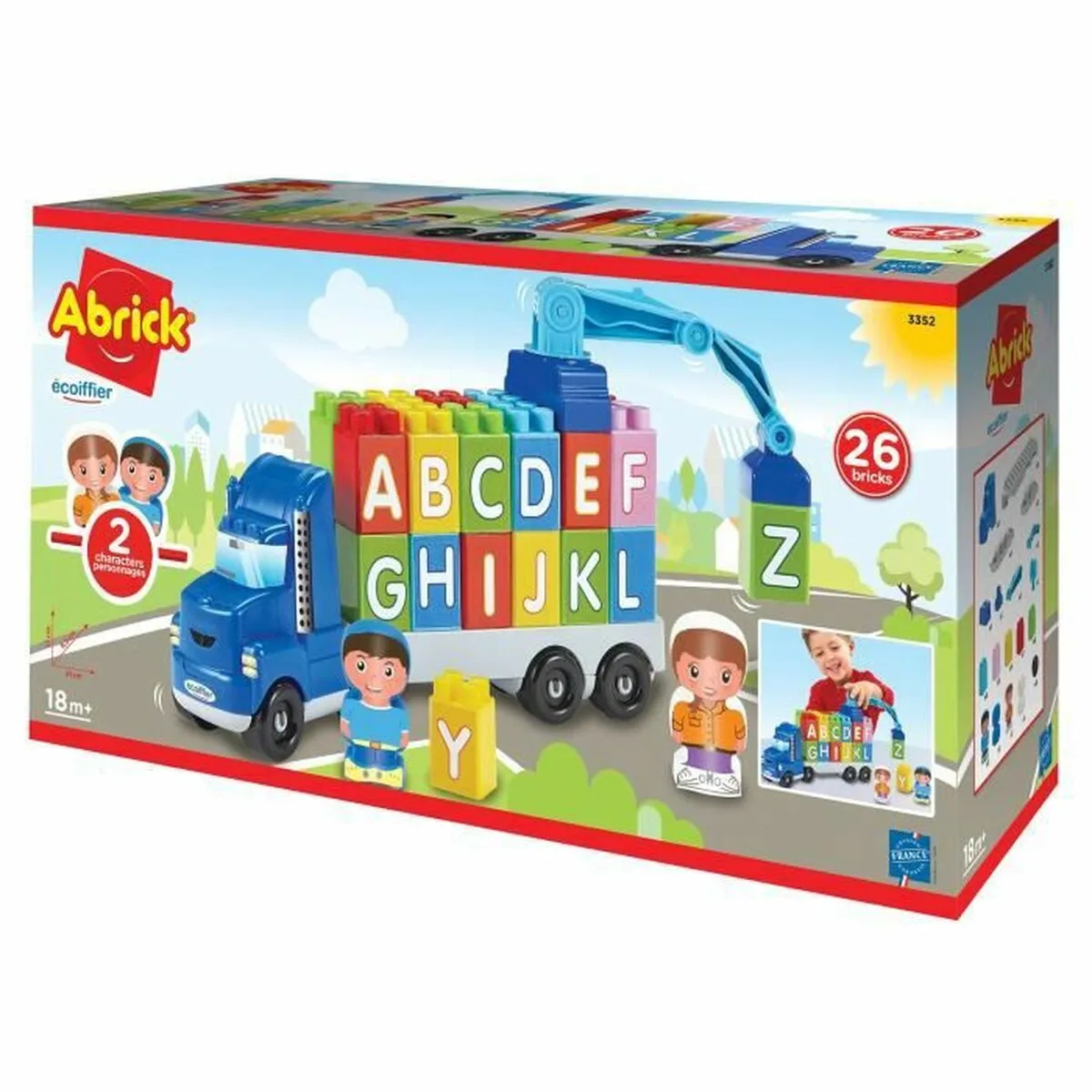 Playset Ecoiffier Abrick Camion con Gru