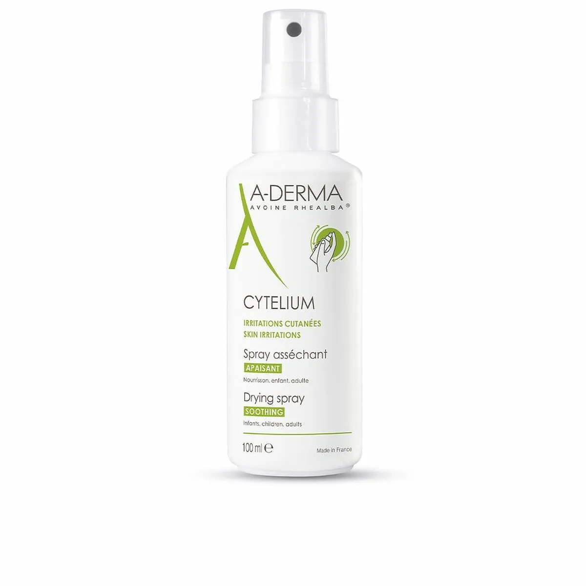 Spray A-Derma Cytelium Asciutto Allevia il prurito e l'irritazione 100 ml