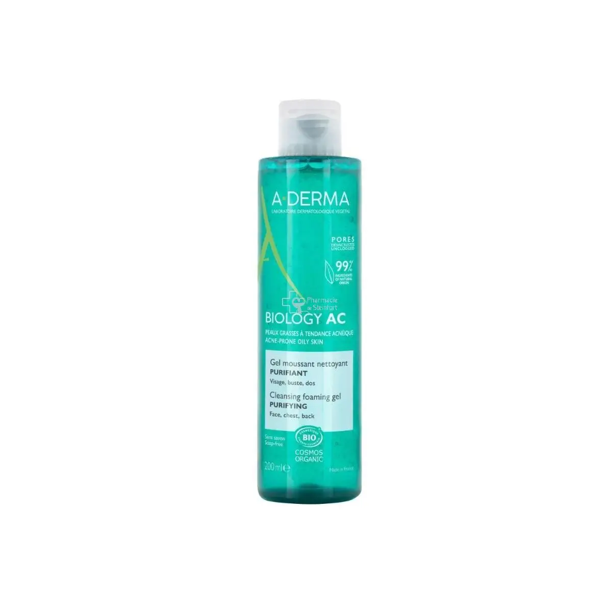 Gel Detergente Aderma Biology Ac 200 ml