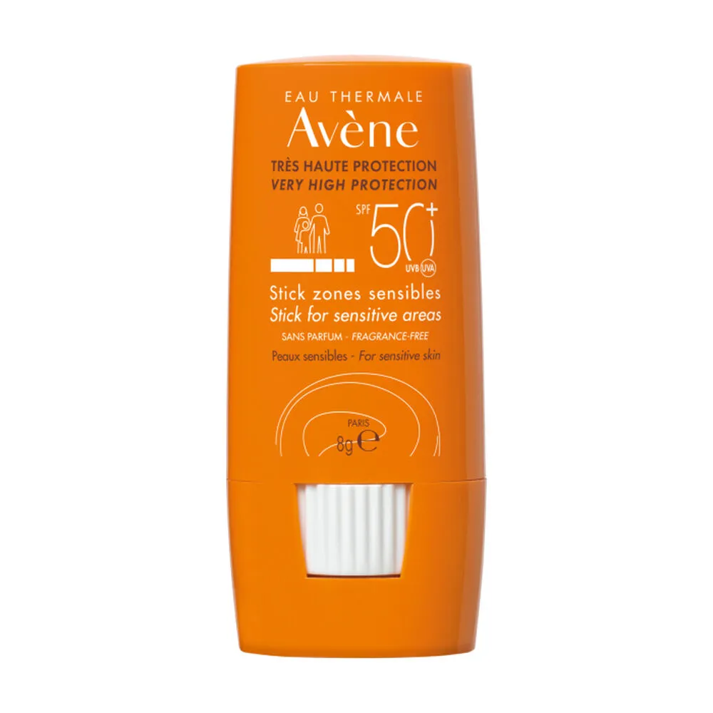 Protezione Solare Avene Stick Sensitive Areas SPF50+ (8 g)