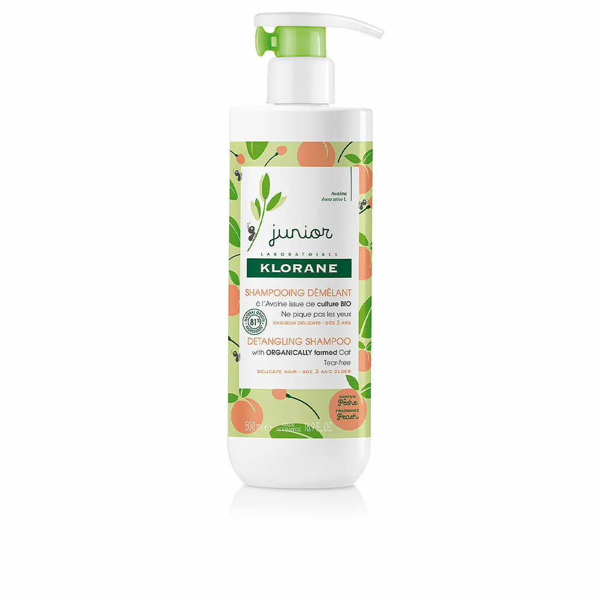 Crema Riparatrice per Bambini Klorane Detangling Peach Capelli Normali