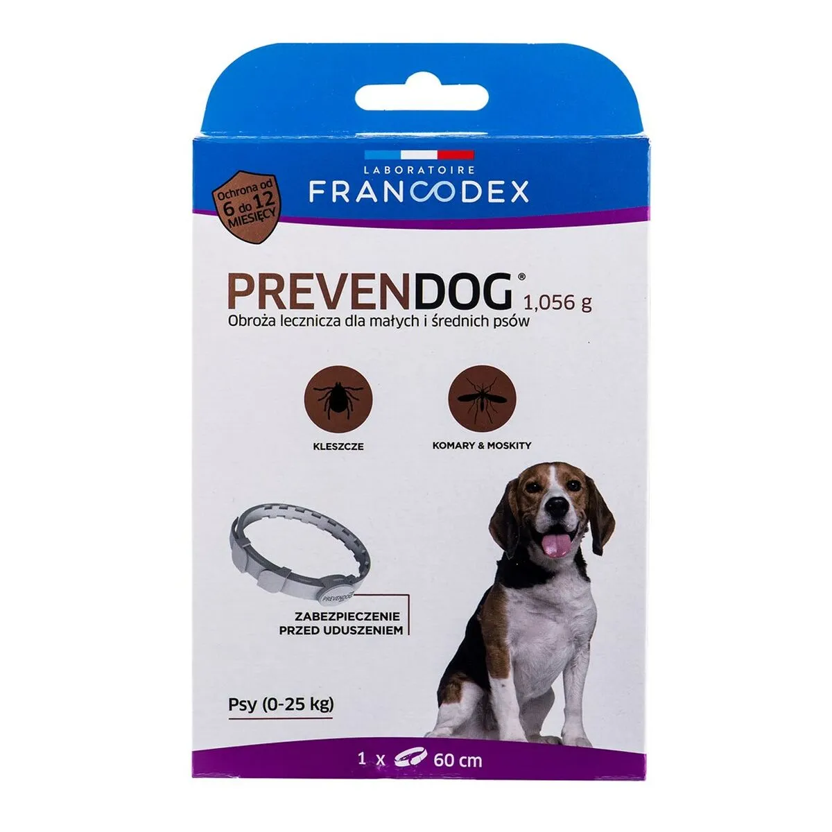 Collare antiparassitario Francodex PrevenDog Zecche