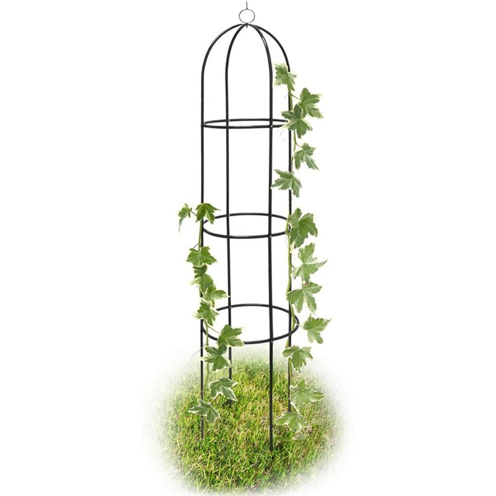 Supporto per Piante Rampicanti Obelisco Piramide da Giardino Altezza 185cm Verde (1)