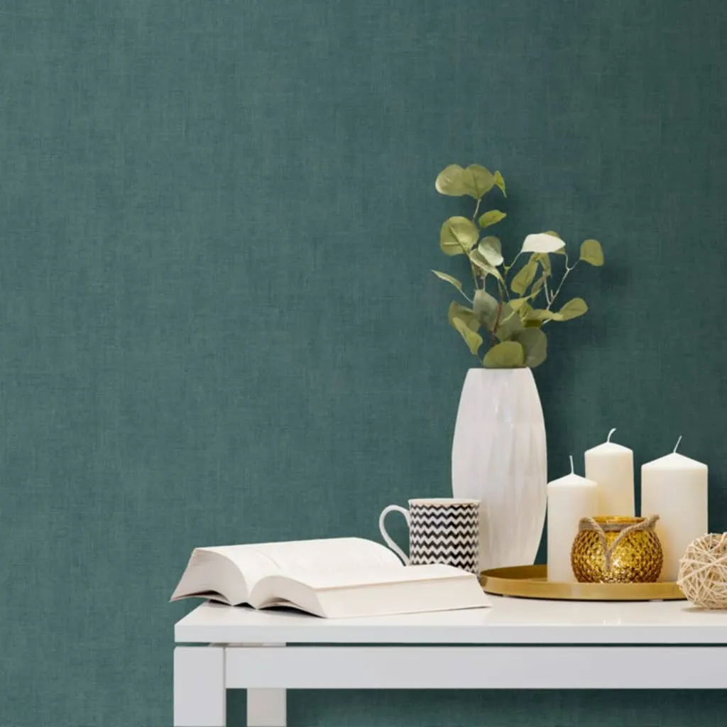 DUTCH WALLCOVERINGS Carta da Parati Semplice Verde