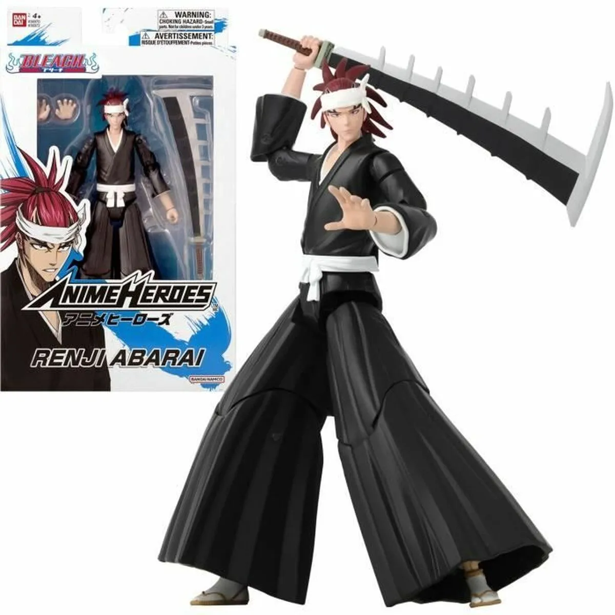 Personaggi d'Azione Bandai Anime Heroes - Bleach: Renji Abarai 17 cm