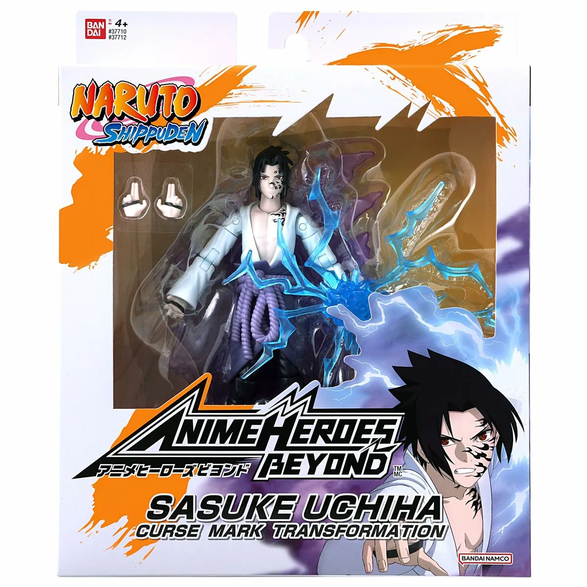 Personaggi d'Azione Naruto Shippuden Bandai Anime Heroes Beyond: Sasuke Uchiha 17 cm