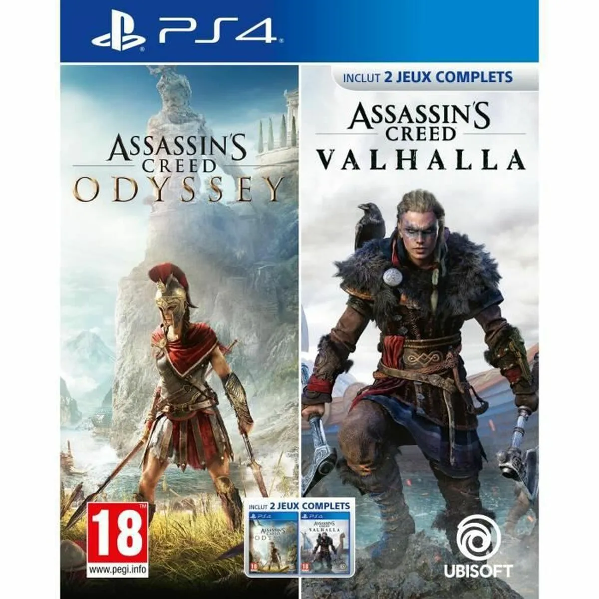 Videogioco PlayStation 4 Ubisoft Assassin's Creed Odyssey + Assassin's Creed Valhalla Compilation