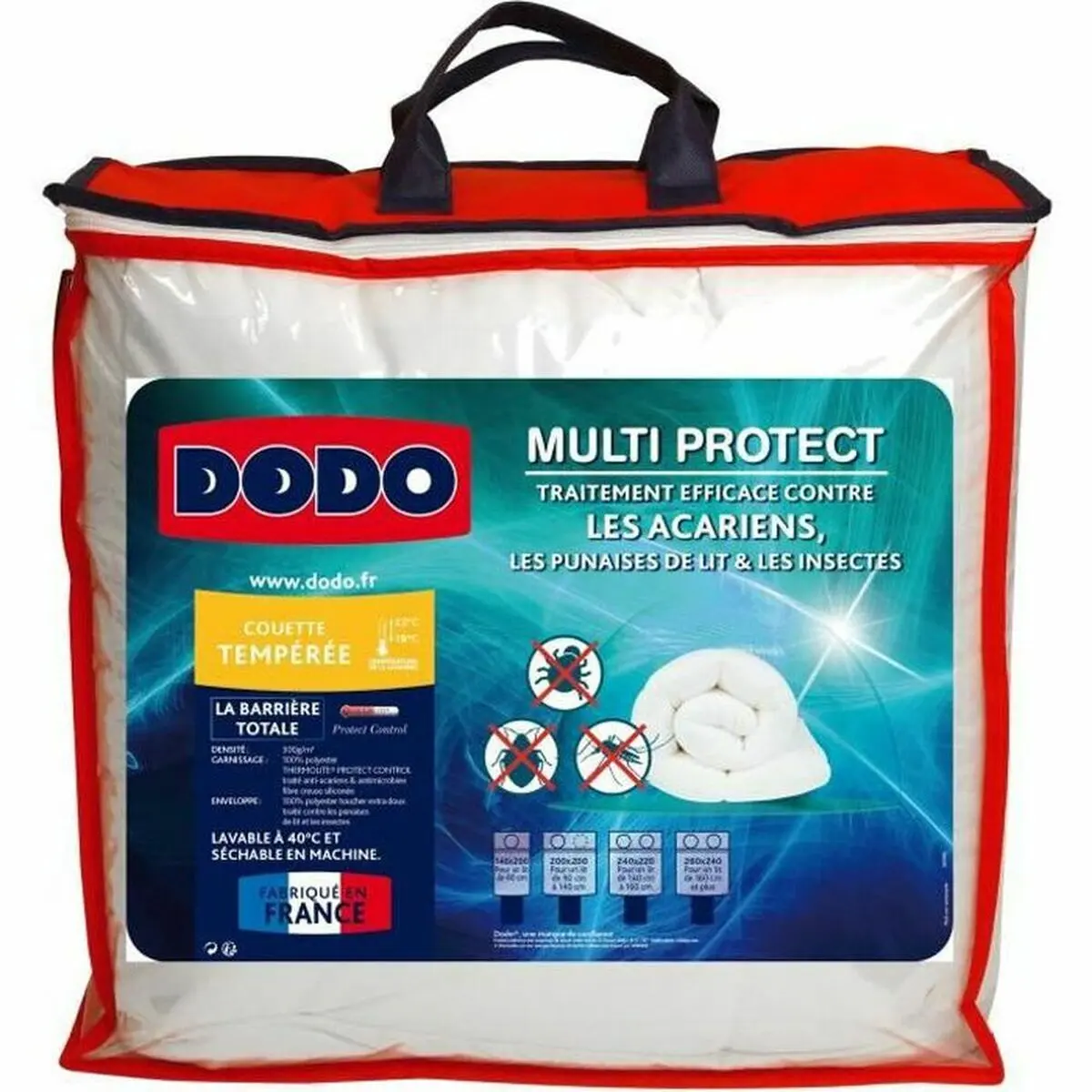 Piumino Letto DODO Antiacari 200 x 200 cm